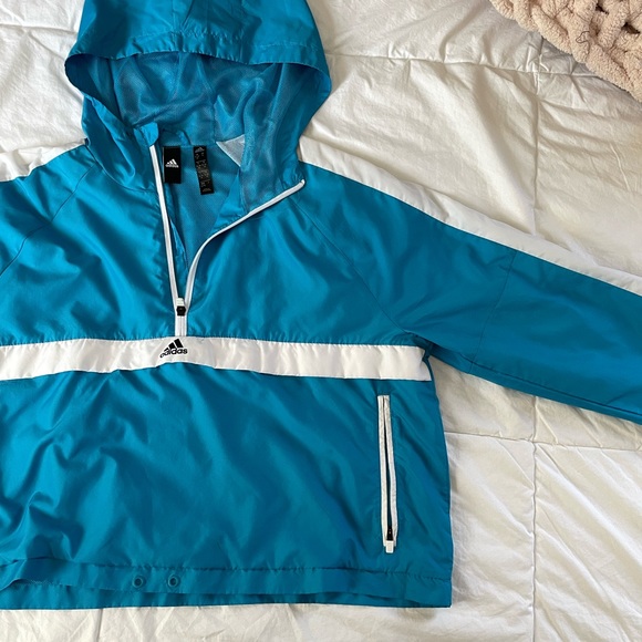 adidas Other - RARE ADIDAS BLUE WINDBREAKER